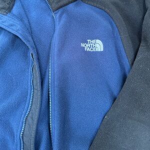 The North Face Navy and Black Fleece Jacket